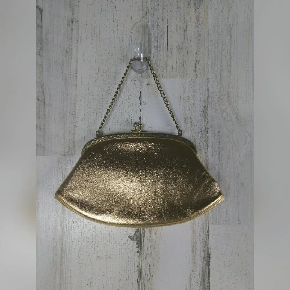 BaubleBar Earring Set and Gold Foil Clutch bundle - Picture 8 of 9